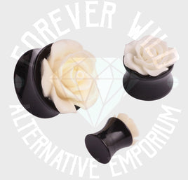 Rose Plugs ~ Pair