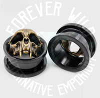 Vampire Skull Plugs ~ Pair