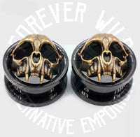 Vampire Skull Plugs ~ Pair