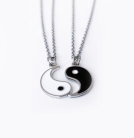 Yin Yang Stainless Steel Necklace Set