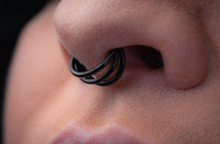 Triple Stacked Hinged Segment Ring (Sold Individually)