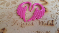 Angel Wing Ear Hangers ↠ Dark Pink ~ Pair