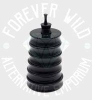 Acrylic Plugs ↠ Black ~ Pair