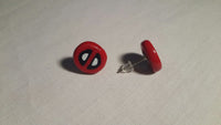 Deadpool Stud Earrings