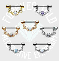 Filigree Crystal Nipple Shield ~ Sold Individually