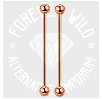 Steel Industrial Bar ↠ Rose Gold