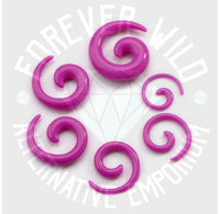 5mm Acrylic Spirals ~ Pair