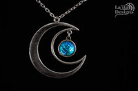 Mermaid Moon Necklace & Earrings Set