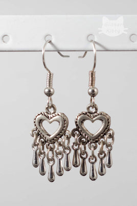 Dangly Heart Earrings
