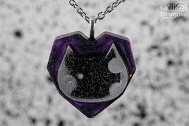 Kitty In A Heart Necklace