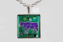 Purple Cow Necklace