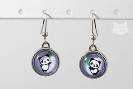 Panda Glassdome Earrings