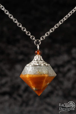 Silver & Gold Pendulum Necklace v2