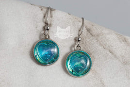 Blue Heart Earrings