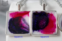 Inkblot Purple|Pink Necklace