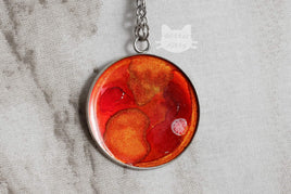 Orange & Yellow Abstract Necklace