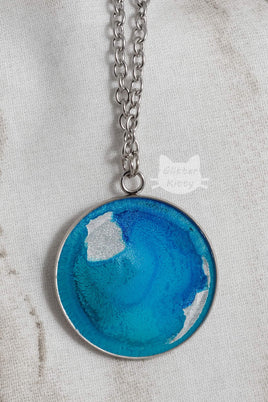 Blue Abstract Necklace