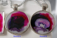 Inkblot Purple|Pink Necklace