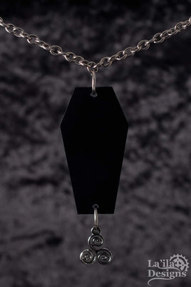 Coffin Triquetra Necklace