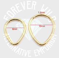 Teardrop Hinged Segment Ring (Sold Individually)