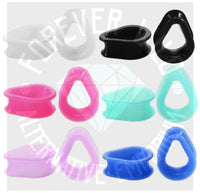 Teardrop Silicone Tunnels ~ Pair